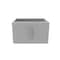 Castello Usa Alpine 24-inch Gray Vanity Base with Chrome Handle CB-MC-24G-CHR-VBO - alternate 4